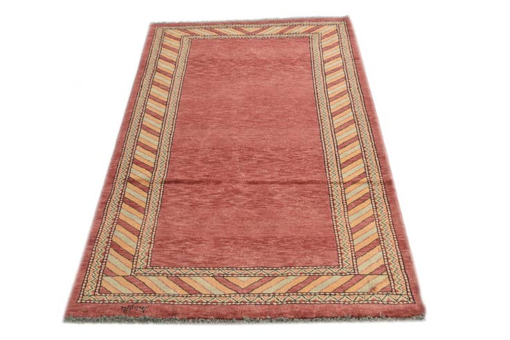 Detail image of 3' 2 x 5' 2 Hand Knotted Kashkuli Gabbeh Oriental Wool Rug