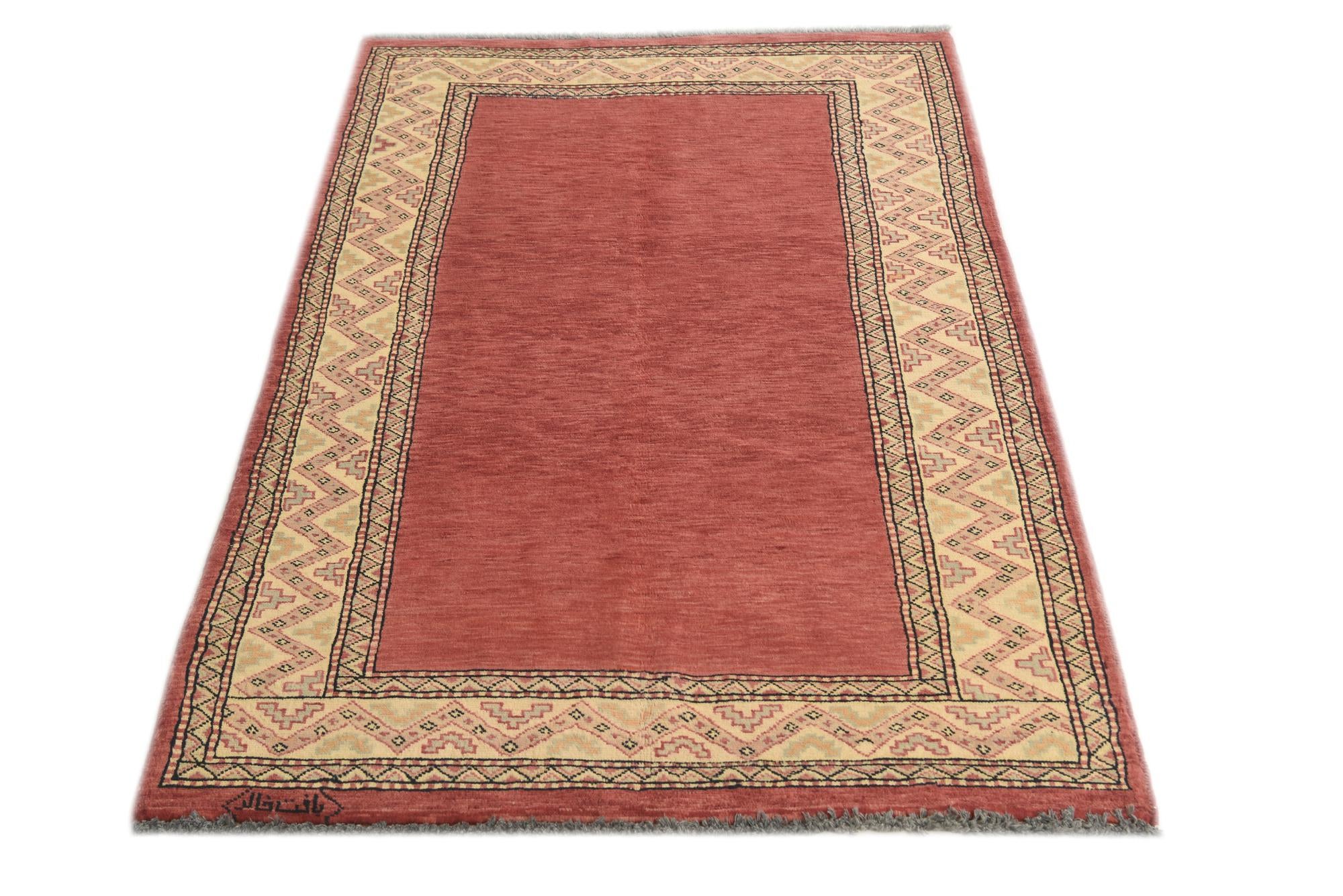 3' 2 x 5' 8 Hand Knotted Kashkuli Gabbeh Oriental Wool Rug