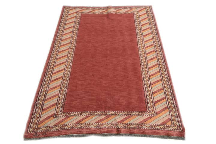 3' 2 x 5' 1 Hand Knotted Kashkuli Gabbeh Oriental Wool Rug