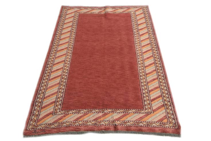 Detail image of 3' 2 x 5' 1 Hand Knotted Kashkuli Gabbeh Oriental Wool Rug