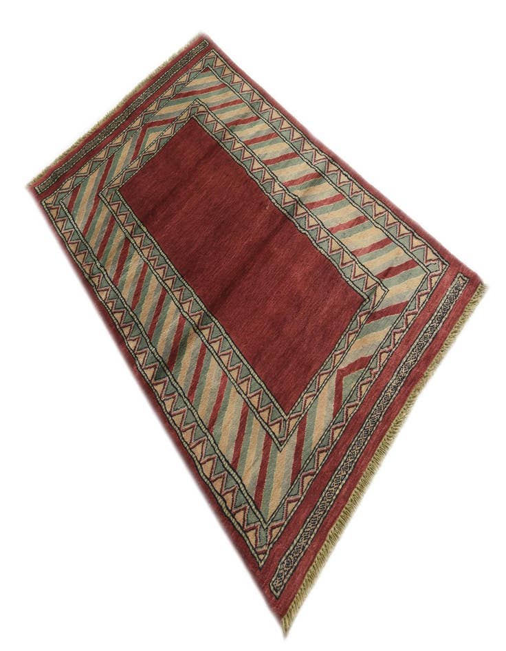 Detail image of 3' 2 x 5' 1  Hand Knotted Kashkuli Gabbeh Oriental Wool Rug