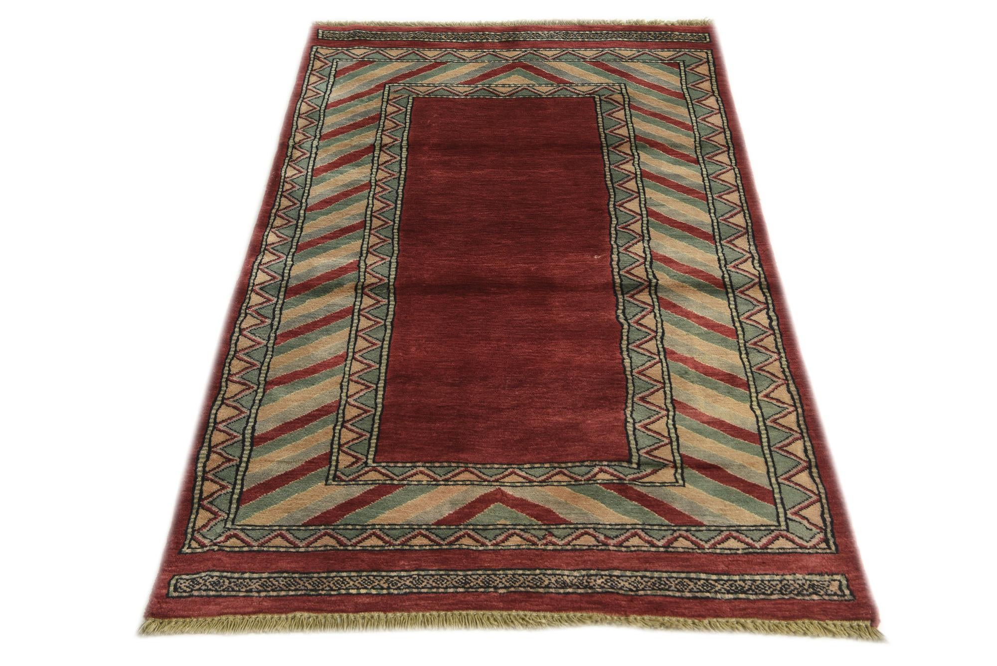 3' 2 x 5' 1 Hand Knotted Kashkuli Gabbeh Oriental Wool Rug