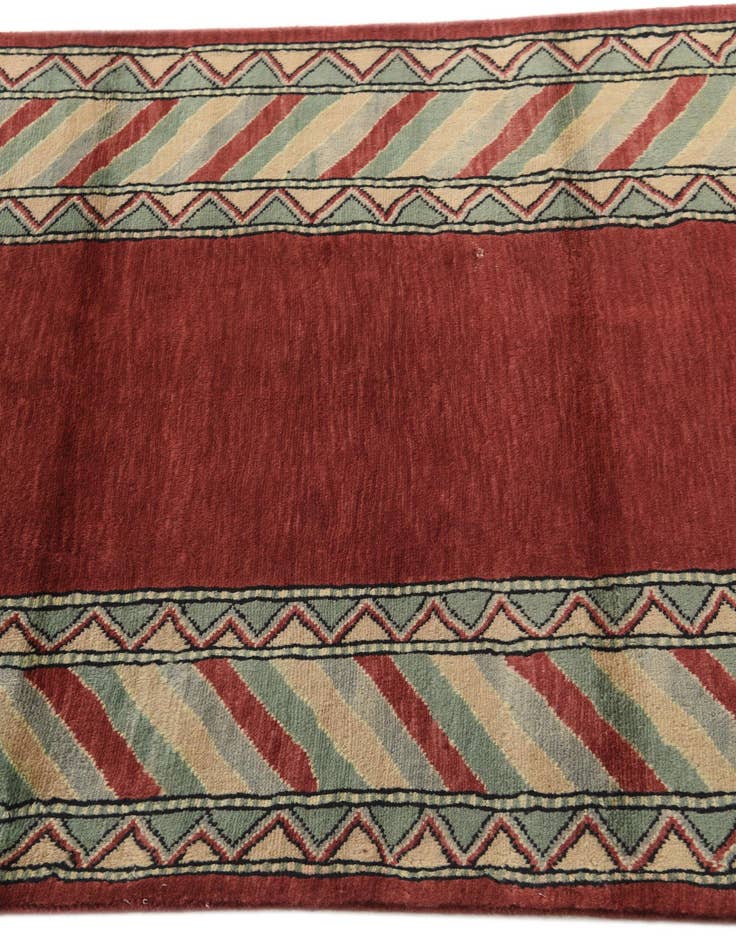 Detail image of 3' 2 x 5' 1  Hand Knotted Kashkuli Gabbeh Oriental Wool Rug