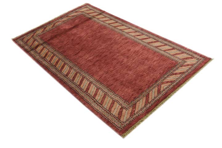 3' 2 x 5' 1 Hand Knotted Kashkuli Gabbeh Oriental Wool Rug