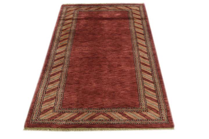 3' 2 x 5' 1 Hand Knotted Kashkuli Gabbeh Oriental Wool Rug