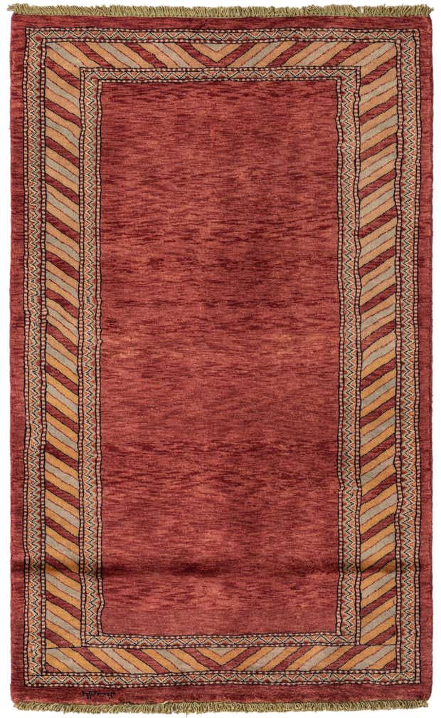 3' 2 x 5' 1 Hand Knotted Kashkuli Gabbeh Oriental Wool Rug