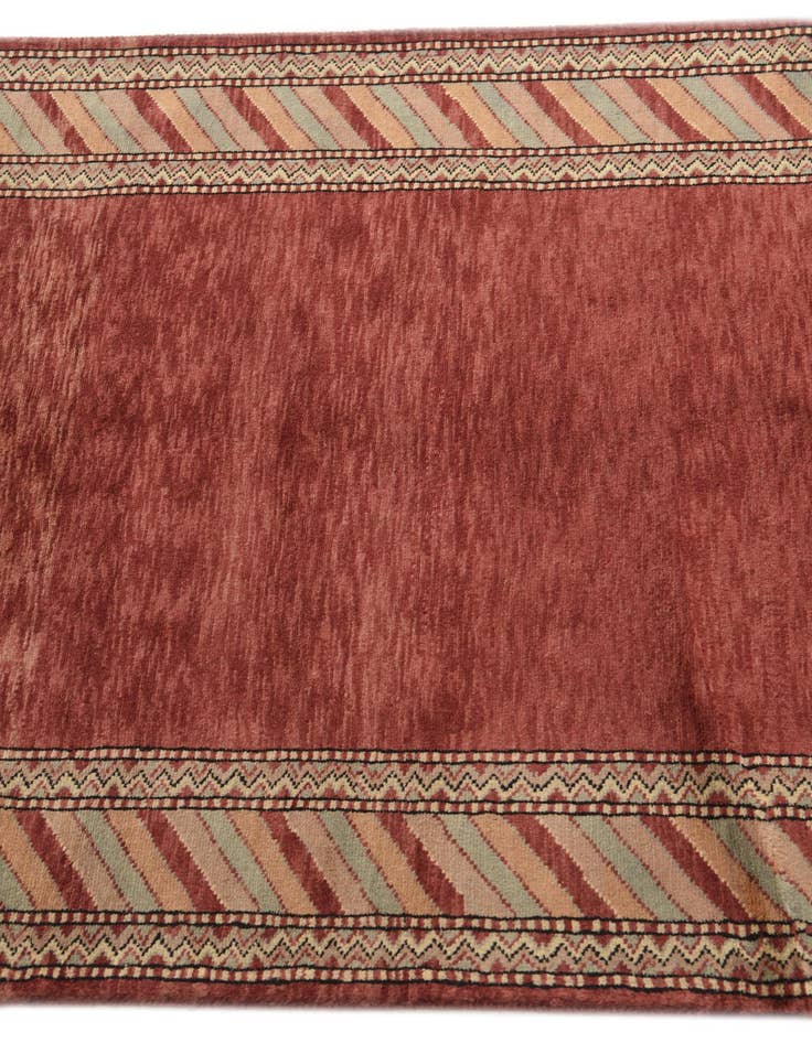 Detail image of 3' 3 x 5' 2  Hand Knotted Kashkuli Gabbeh Oriental Wool Rug