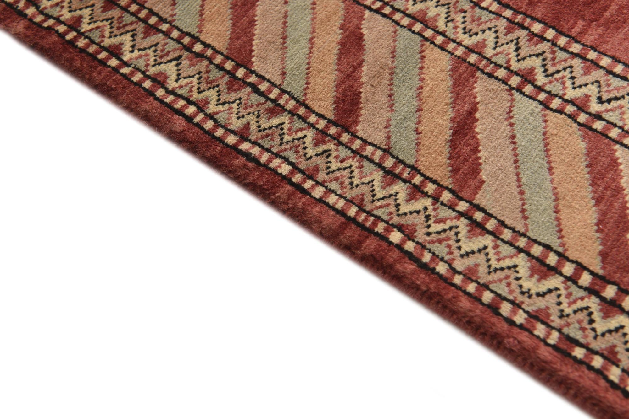 3' 3 x 5' 2 Hand Knotted Kashkuli Gabbeh Oriental Wool Rug