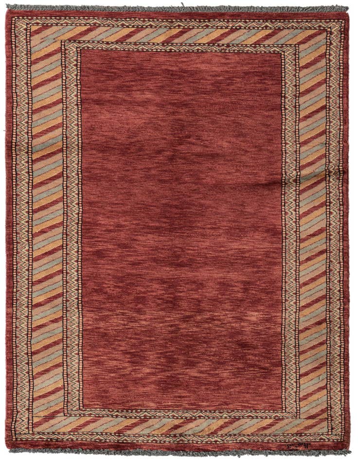 Detail image of 3' 3 x 5' 2 Hand Knotted Kashkuli Gabbeh Oriental Wool Rug