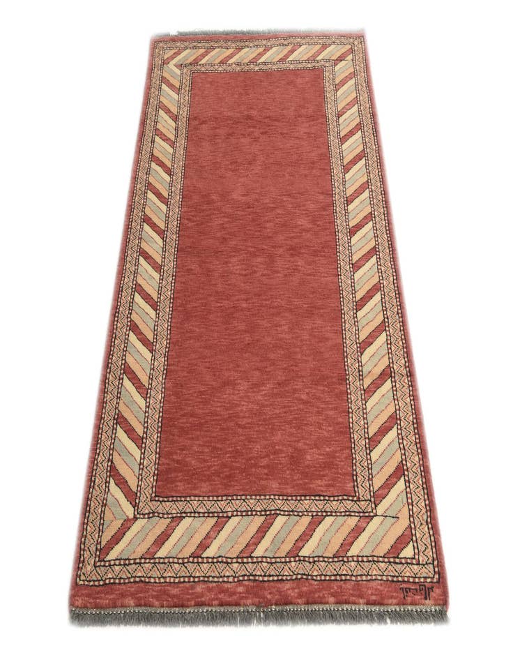 Detail image of 3' 2 x 4' 10  Hand Knotted Kashkuli Gabbeh Oriental Wool Rug