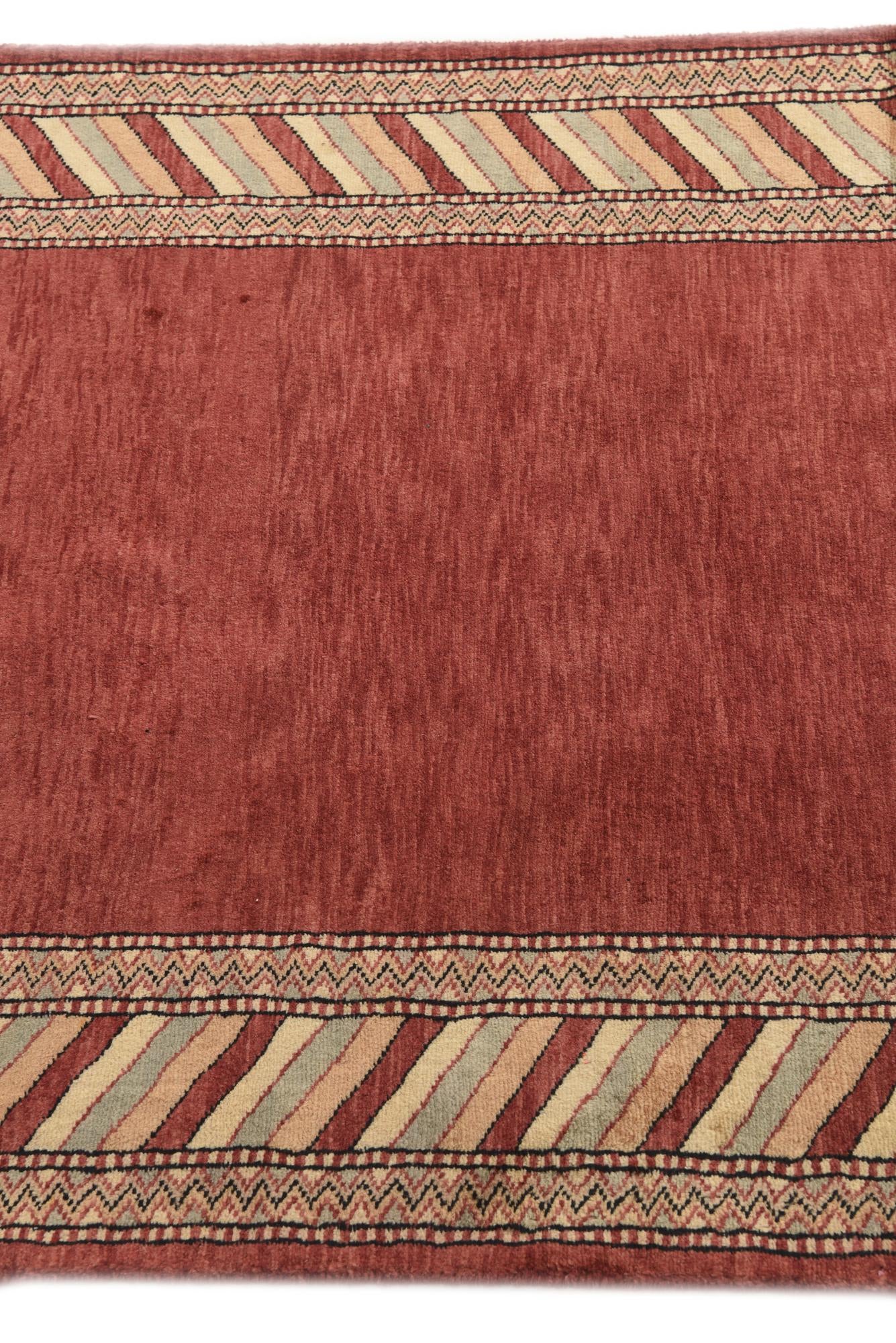 3' 2 x 4' 10 Hand Knotted Kashkuli Gabbeh Oriental Wool Rug