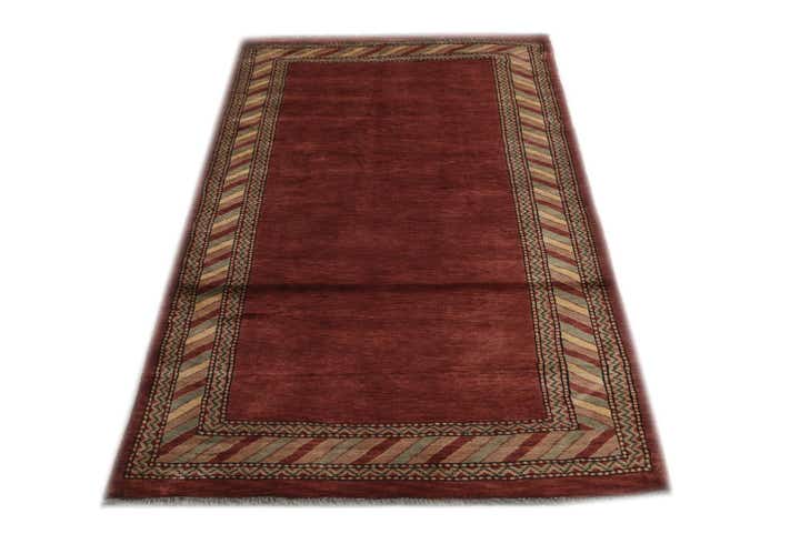 3' 3 x 5' 5 Hand Knotted Kashkuli Gabbeh Oriental Wool Rug