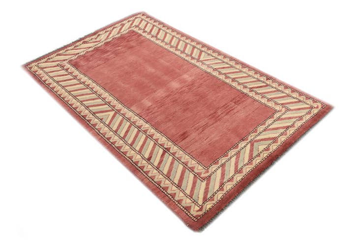Detail image of 3' 2 x 5' 2 Hand Knotted Kashkuli Gabbeh Oriental Wool Rug