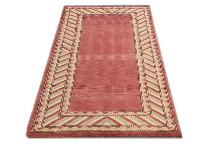 3' 2 x 5' 2 Hand Knotted Kashkuli Gabbeh Oriental Wool Rug