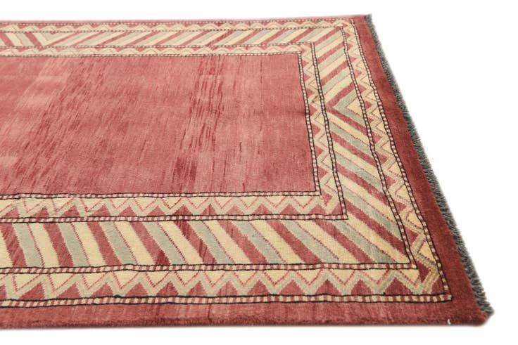 Detail image of 3' 2 x 5' 2 Hand Knotted Kashkuli Gabbeh Oriental Wool Rug