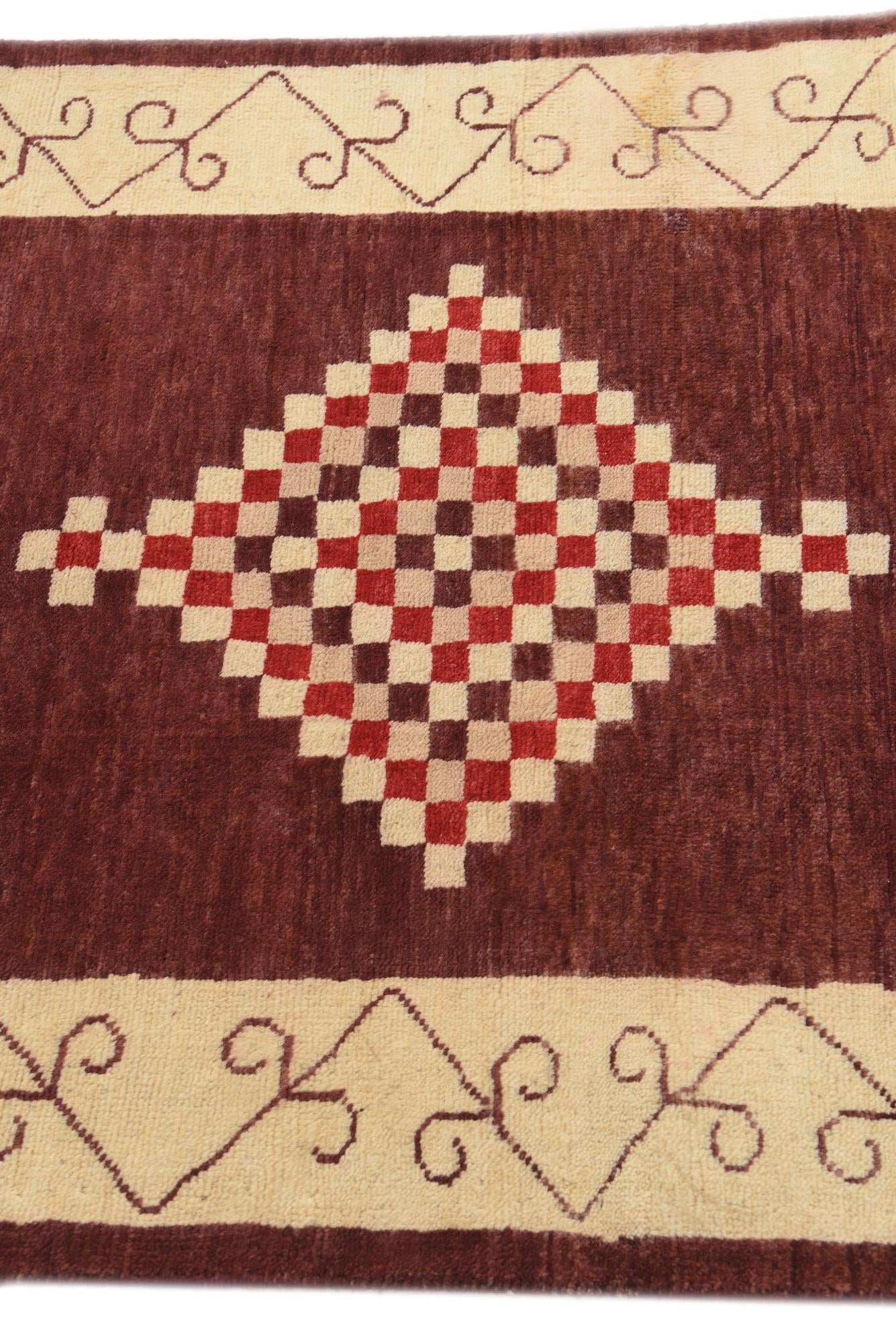 3' 1 x 4' 10 Hand Knotted Kashkuli Gabbeh Oriental Wool Rug