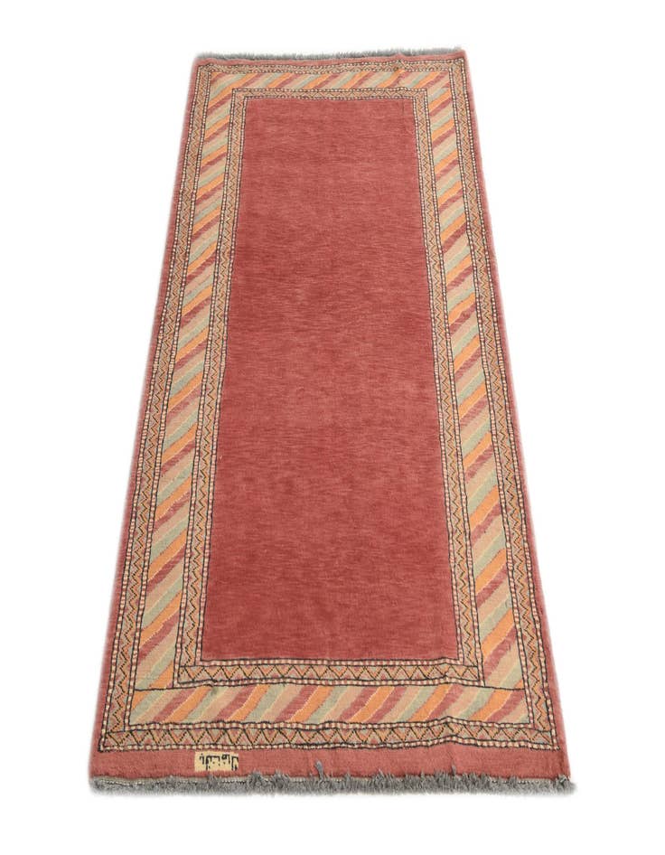 Detail image of 3' 2 x 4' 10 Hand Knotted Kashkuli Gabbeh Oriental Wool Rug