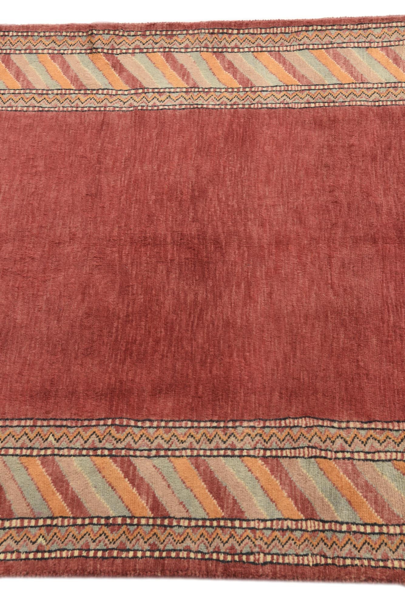 3' 2 x 4' 10 Hand Knotted Kashkuli Gabbeh Oriental Wool Rug