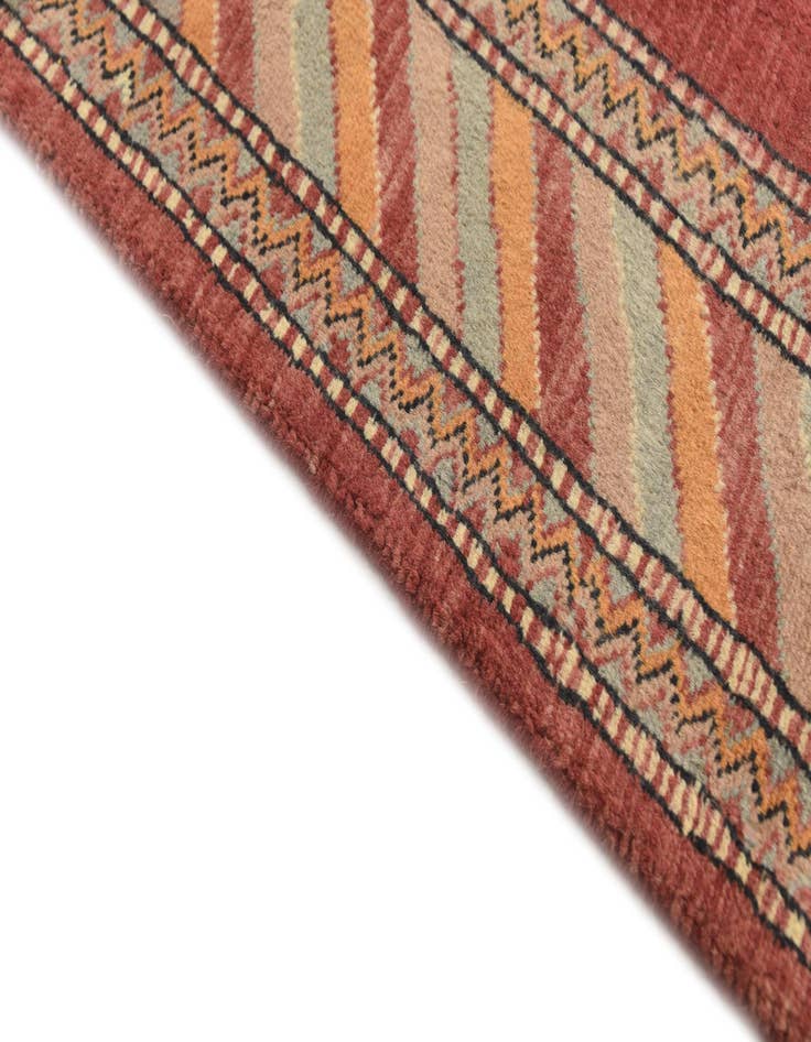 Detail image of 3' 2 x 4' 10 Hand Knotted Kashkuli Gabbeh Oriental Wool Rug