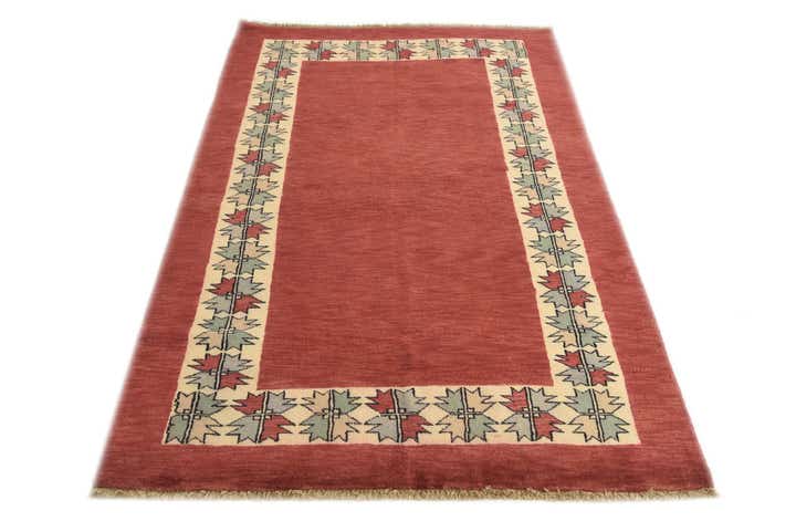 4' x 6' 4 Hand Knotted Kashkuli Gabbeh Oriental Wool Rug