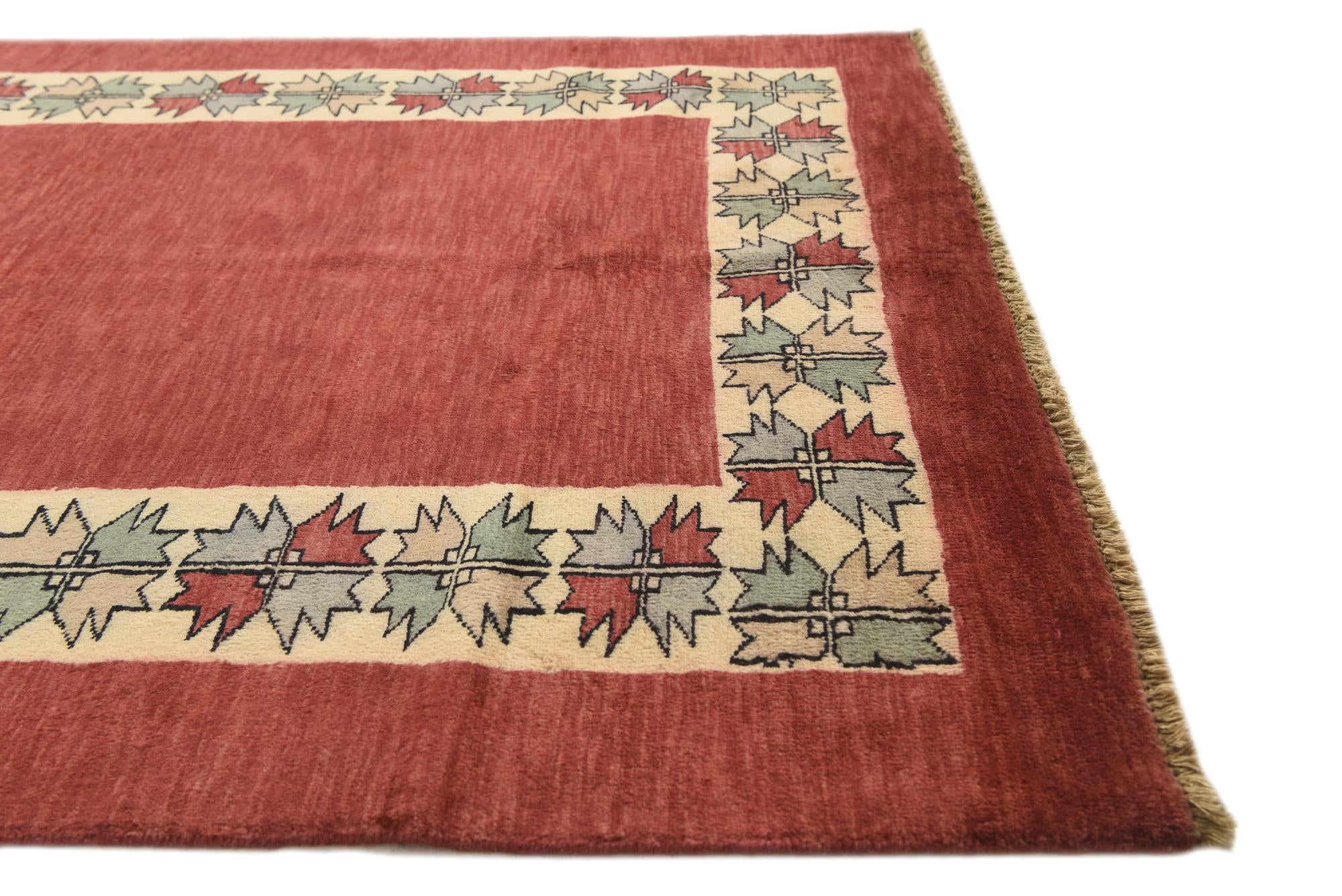 4' x 6' 4 Hand Knotted Kashkuli Gabbeh Oriental Wool Rug