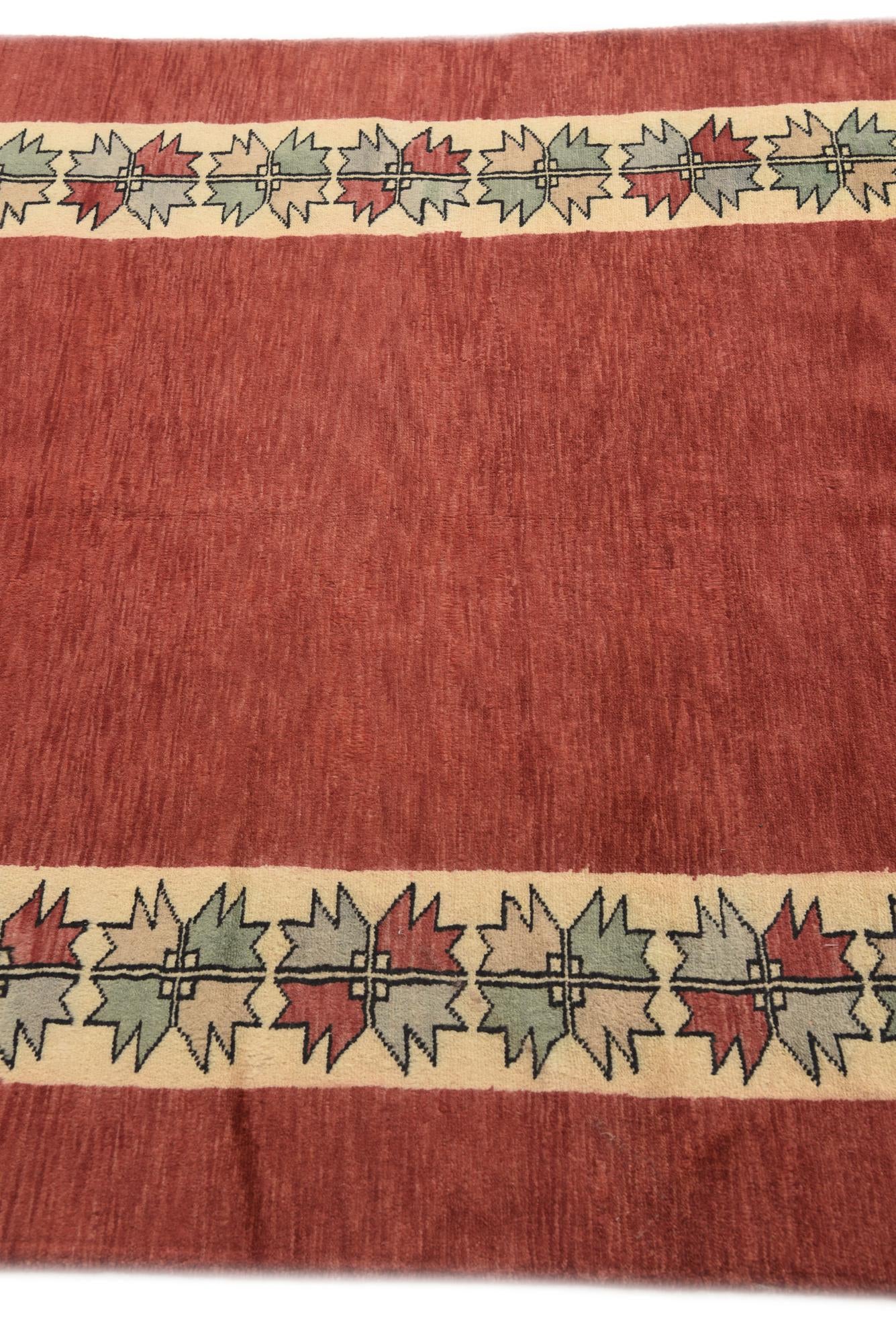 4' x 6' 4 Hand Knotted Kashkuli Gabbeh Oriental Wool Rug