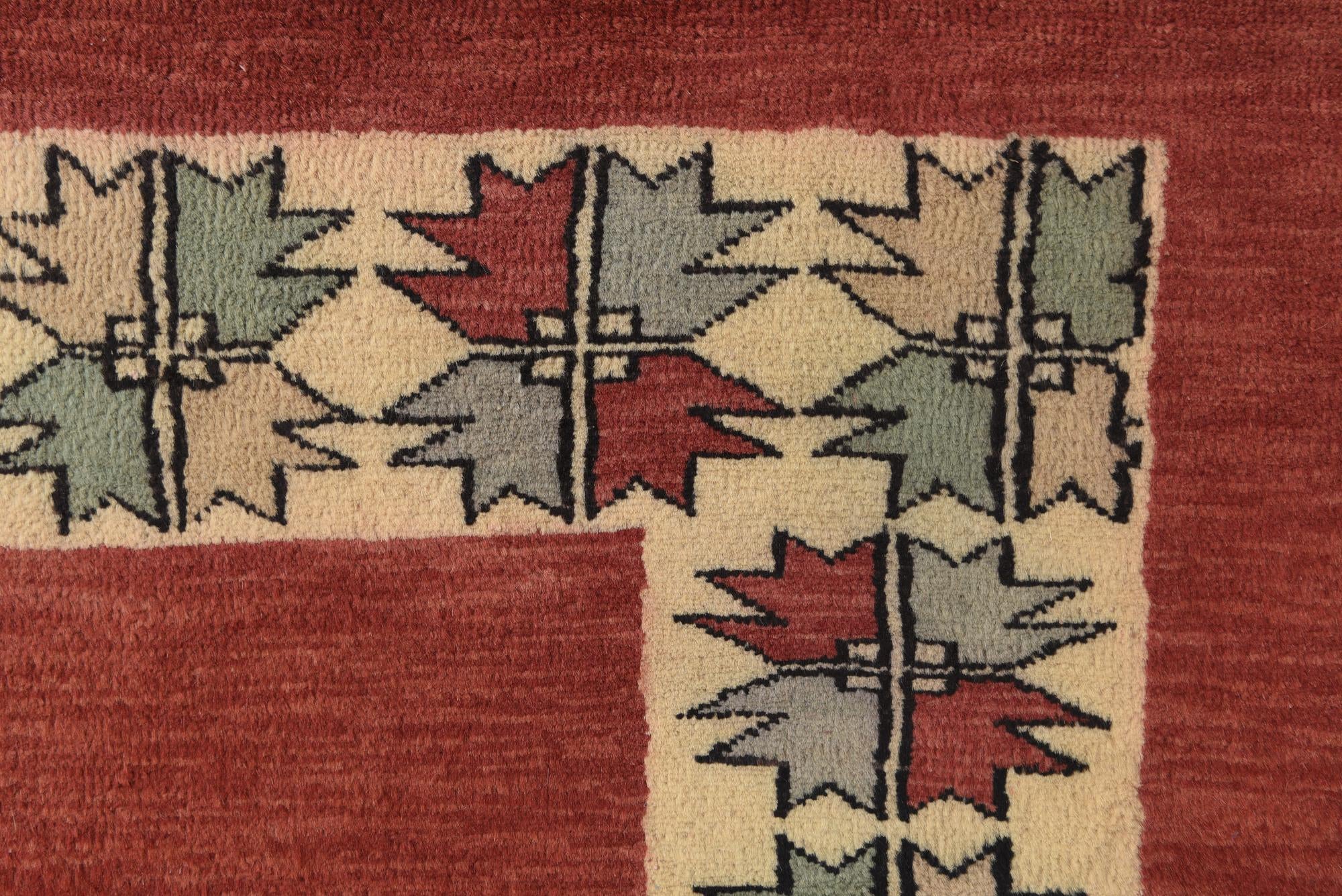 4' x 6' 4 Hand Knotted Kashkuli Gabbeh Oriental Wool Rug