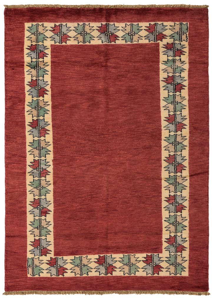 4' x 6' 4 Hand Knotted Kashkuli Gabbeh Oriental Wool Rug