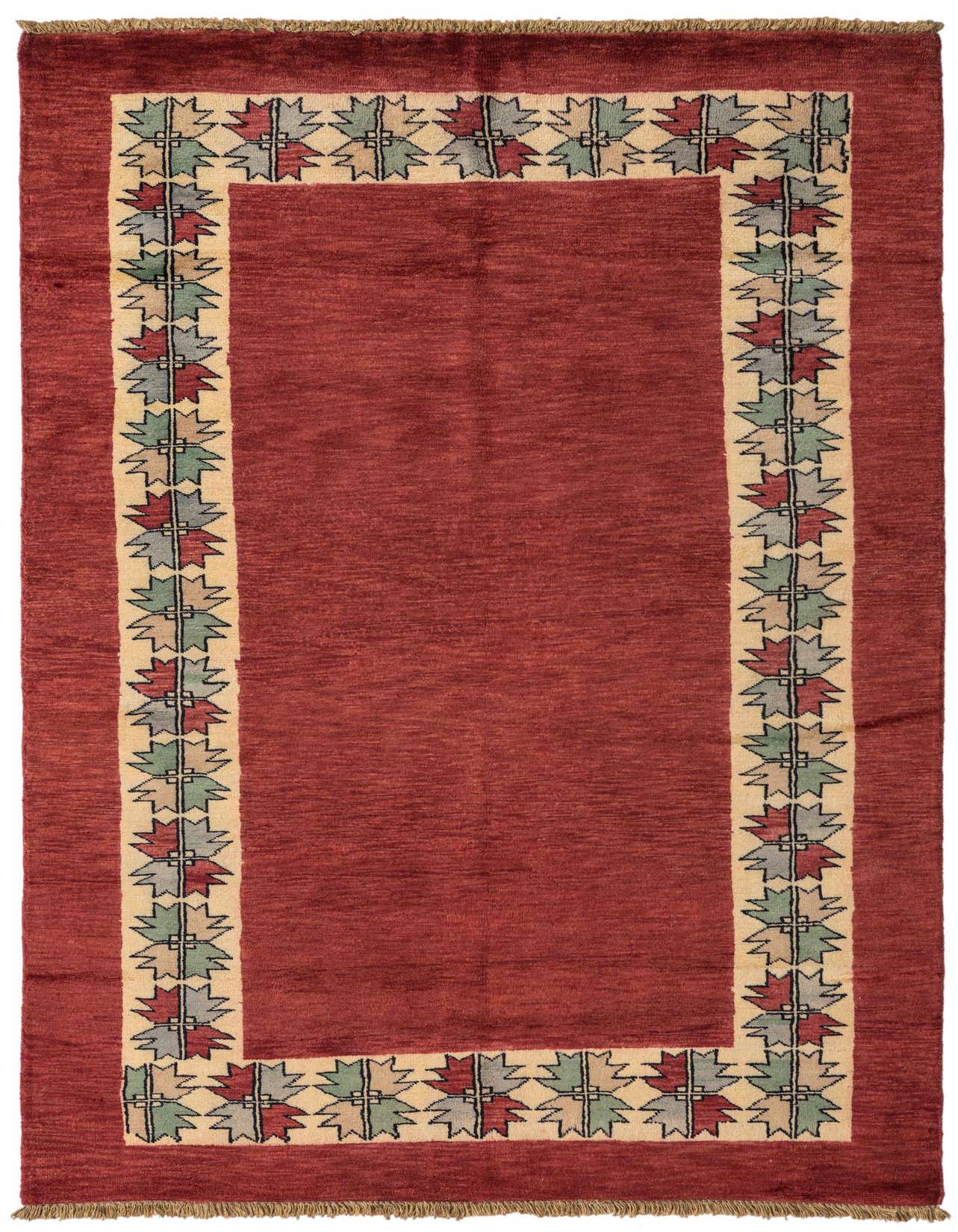 4' x 6' 4 Hand Knotted Kashkuli Gabbeh Oriental Wool Rug