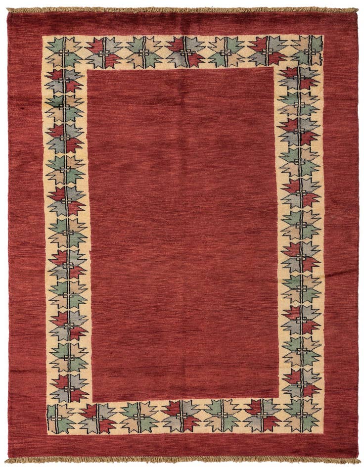Detail image of 4' x 6' 4 Hand Knotted Kashkuli Gabbeh Oriental Wool Rug