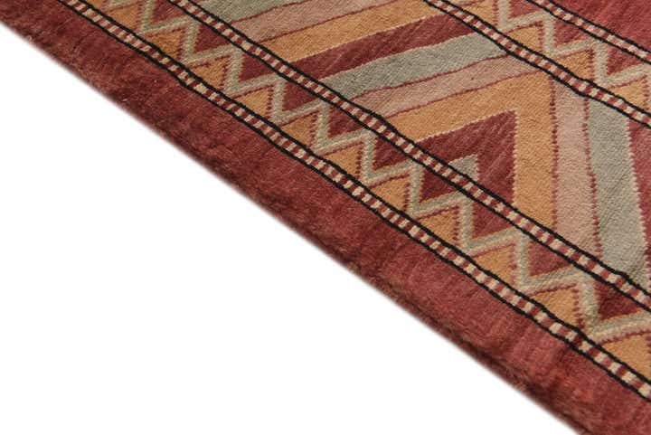 4' 3 x 6' 2 Hand Knotted Kashkuli Gabbeh Oriental Wool Rug