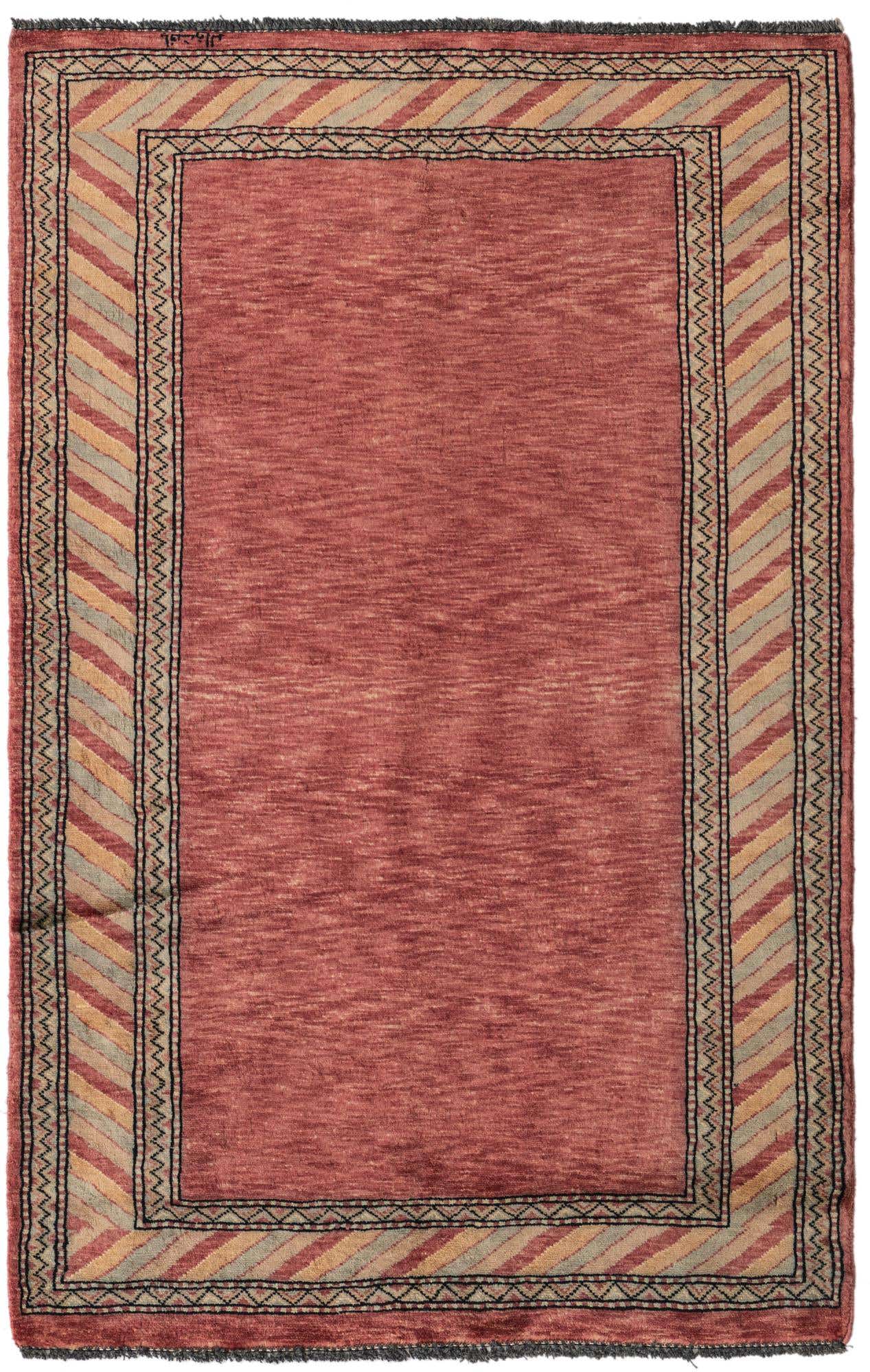 3' 2 x 5' Hand Knotted Kashkuli Gabbeh Oriental Wool Rug