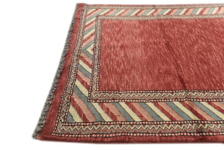 Detail image of 3' 2 x 5' Hand Knotted Kashkuli Gabbeh Oriental Wool Rug