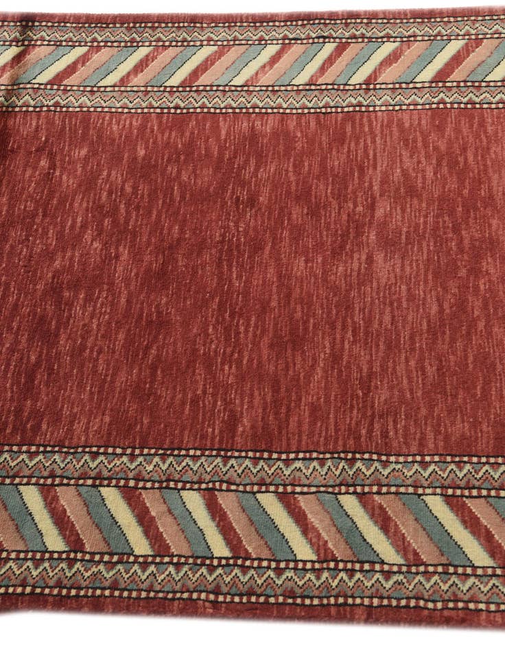 Detail image of 3' 2 x 5' Hand Knotted Kashkuli Gabbeh Oriental Wool Rug