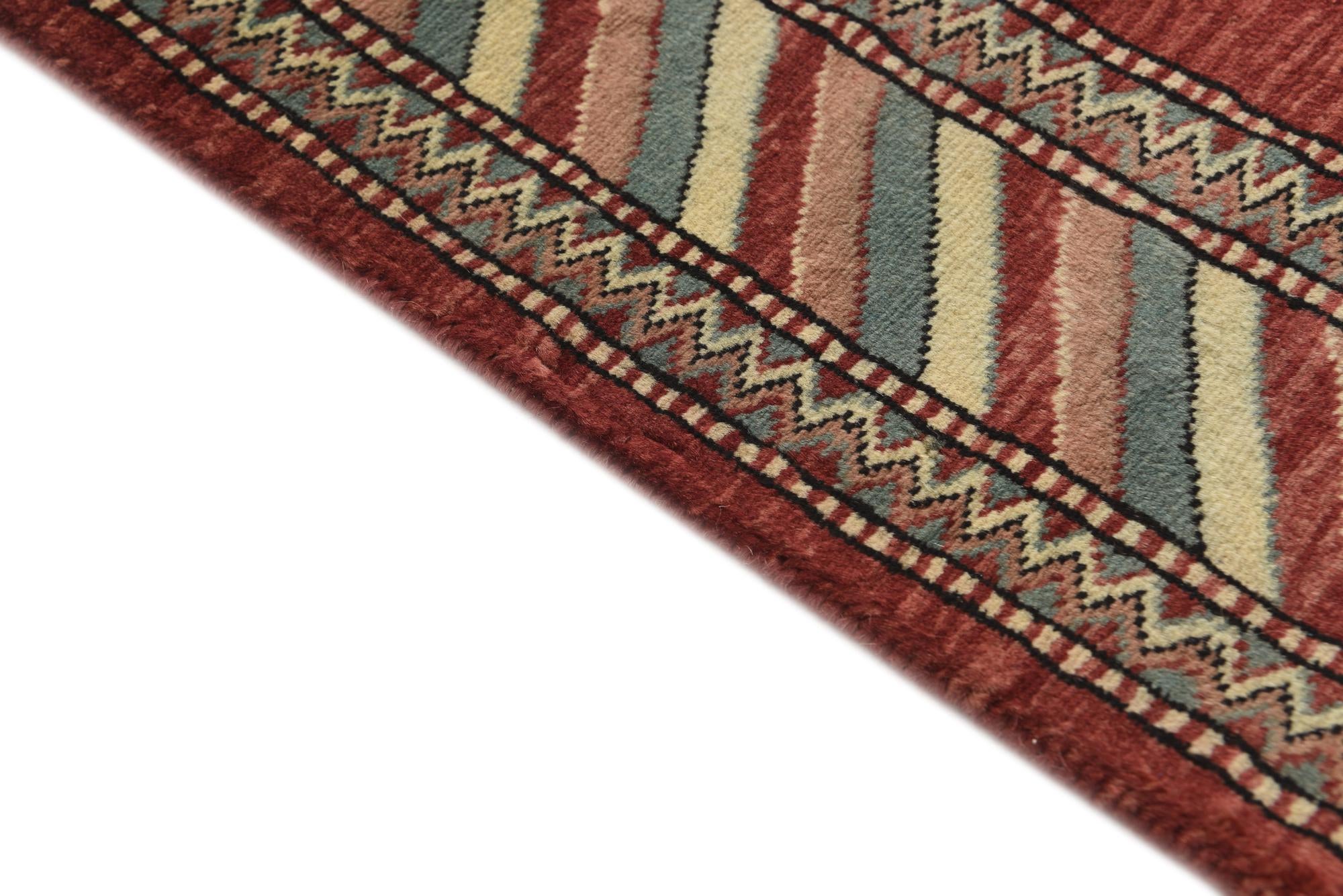 3' 2 x 5' Hand Knotted Kashkuli Gabbeh Oriental Wool Rug