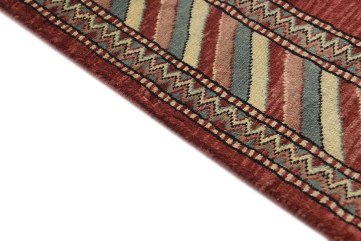 3' 2 x 5' Hand Knotted Kashkuli Gabbeh Oriental Wool Rug