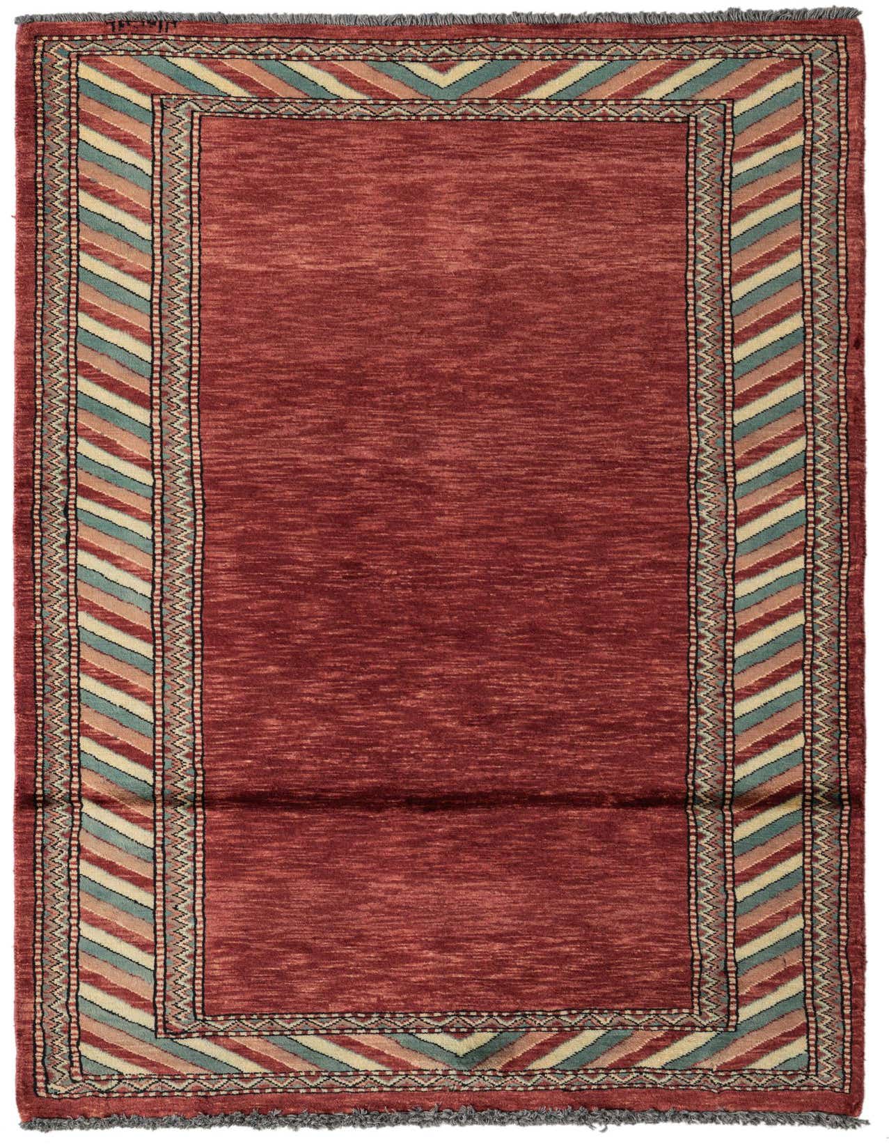 3' 2 x 5' Hand Knotted Kashkuli Gabbeh Oriental Wool Rug