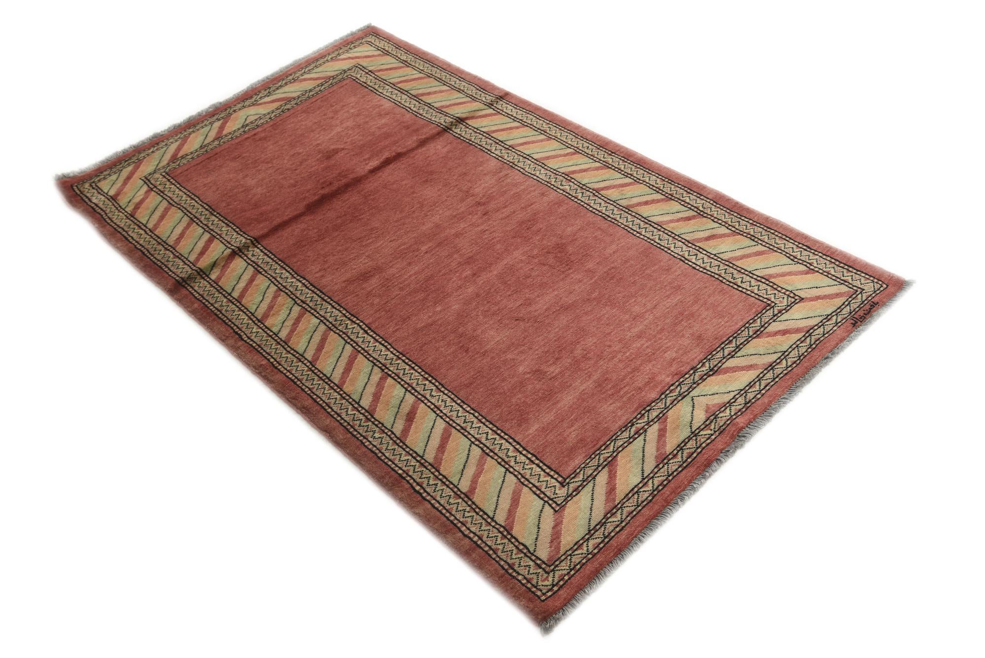 3' 3 x 5' 3 Hand Knotted Kashkuli Gabbeh Oriental Wool Rug