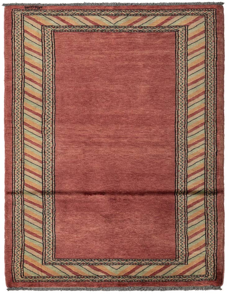 Detail image of 3' 3 x 5' 3 Hand Knotted Kashkuli Gabbeh Oriental Wool Rug