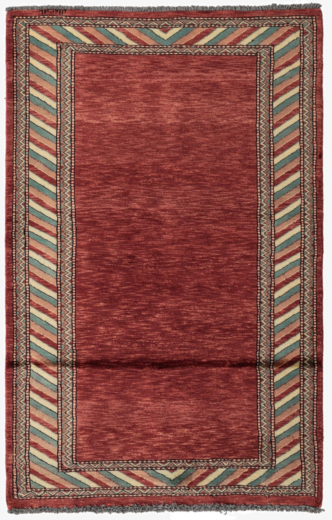 3' 2 x 5'  Hand Knotted Kashkuli Gabbeh Oriental Wool Rug