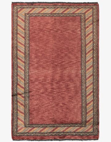 3' 2 x 5' Hand Knotted Kashkuli Gabbeh Oriental Wool Rug