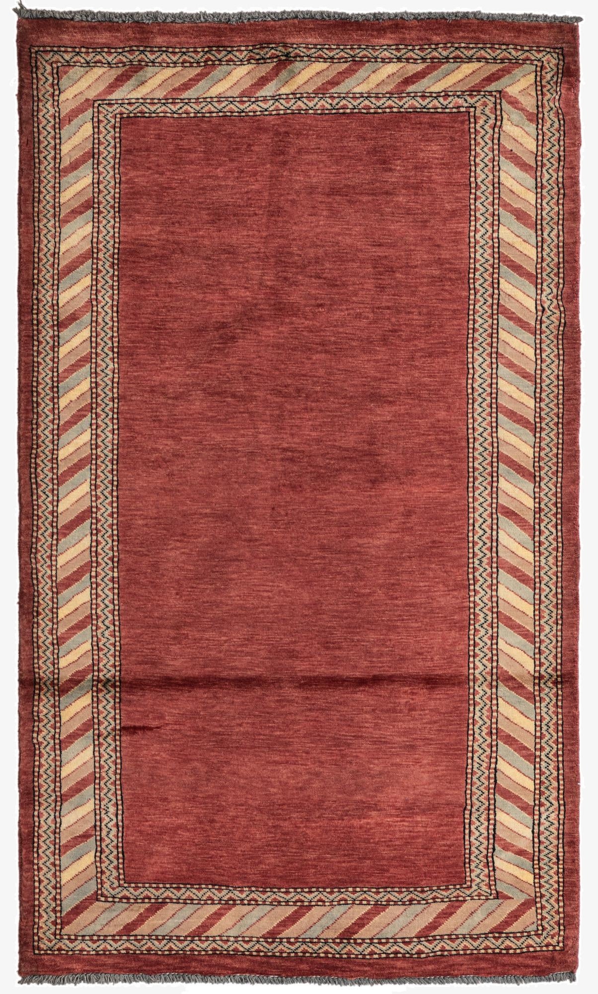 3' 3 x 5' 5  Hand Knotted Kashkuli Gabbeh Oriental Wool Rug