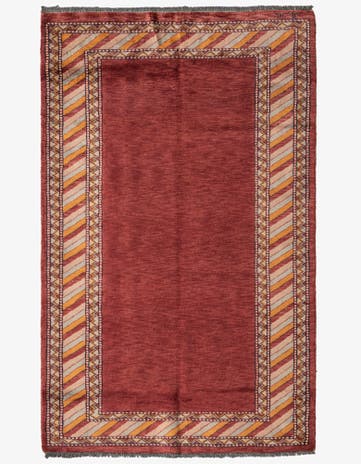 3' 2 x 5' 1 Hand Knotted Kashkuli Gabbeh Oriental Wool Rug