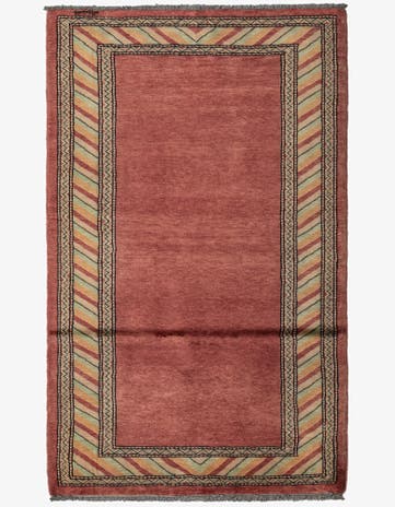 3' 3 x 5' 3 Hand Knotted Kashkuli Gabbeh Oriental Wool Rug