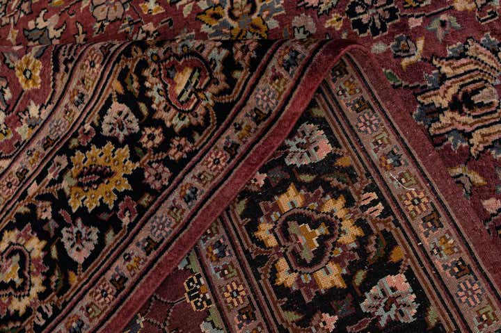 4' 3 x 6' 1 Hand Knotted Kashmir Oriental Wool Rug