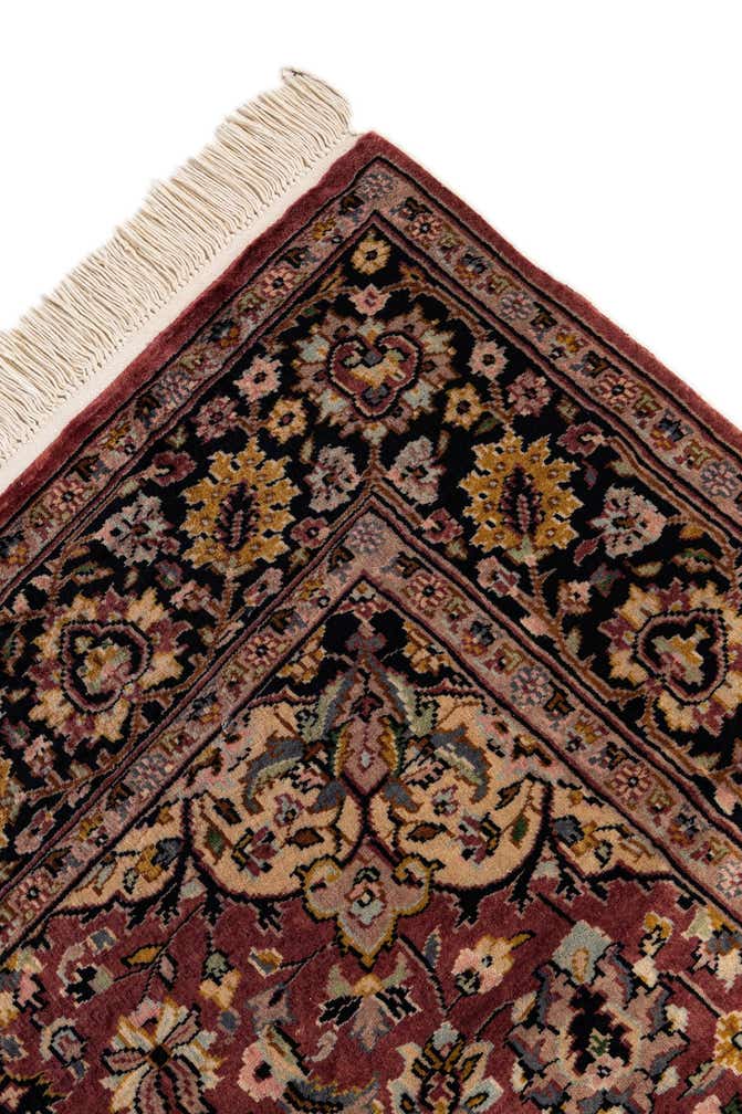 4' 3 x 6' 1 Hand Knotted Kashmir Oriental Wool Rug