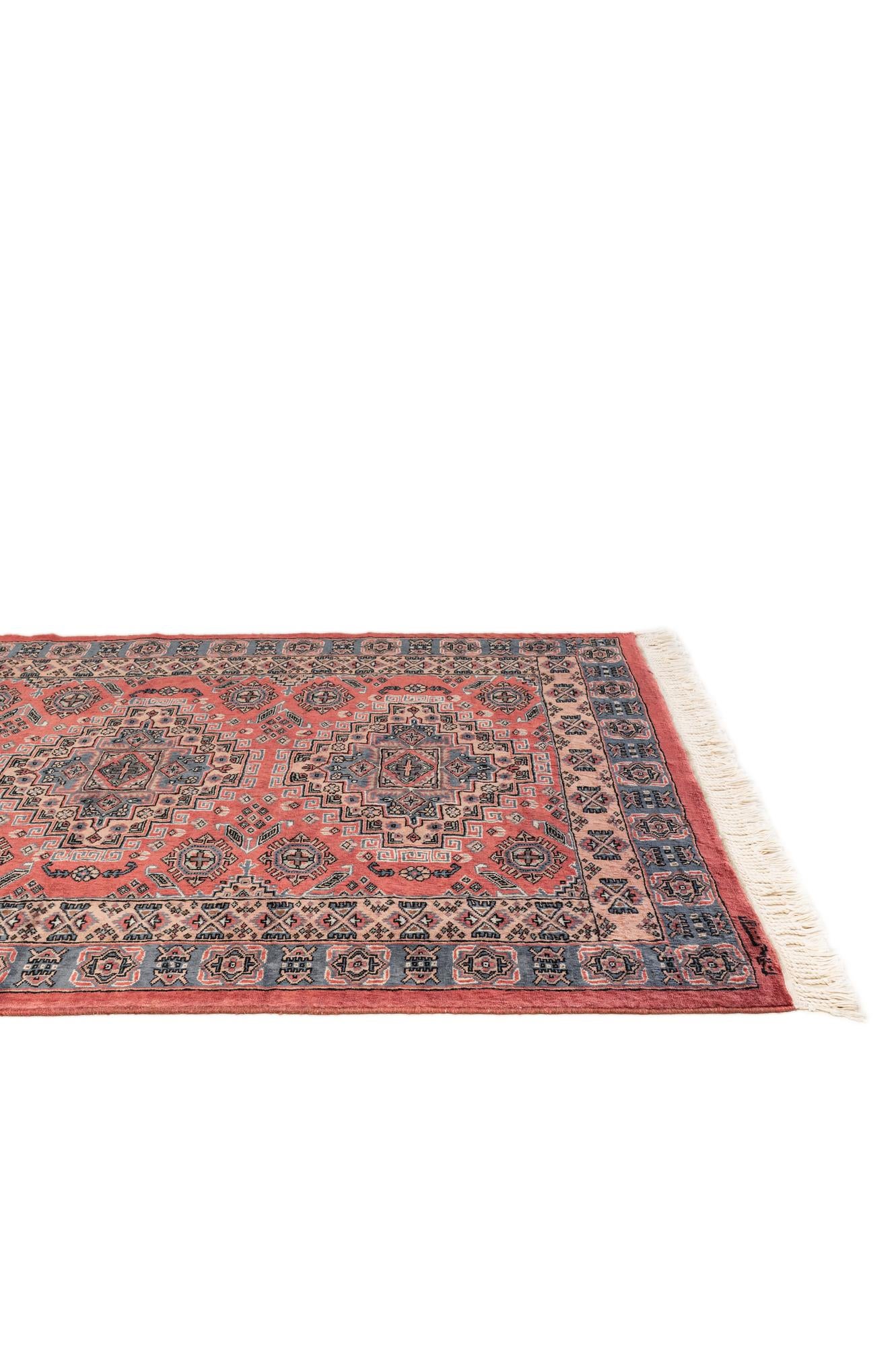 4' 3 x 5' 7 Hand Knotted Kazak Oriental Wool Rug