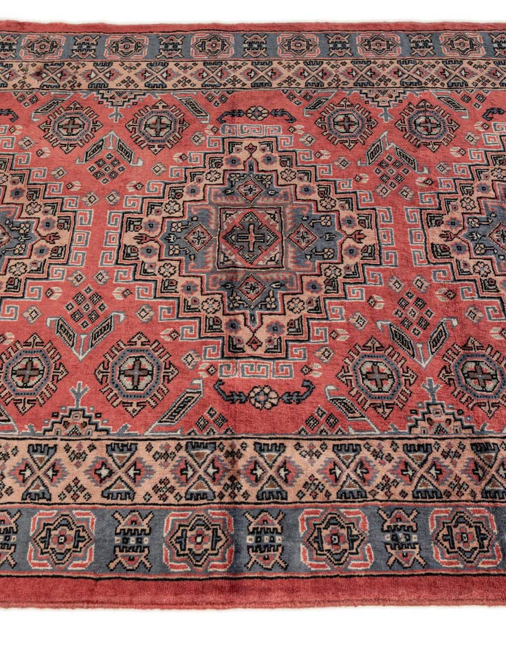 Detail image of 4' 3 x 5' 7  Hand Knotted Kazak Oriental Wool Rug
