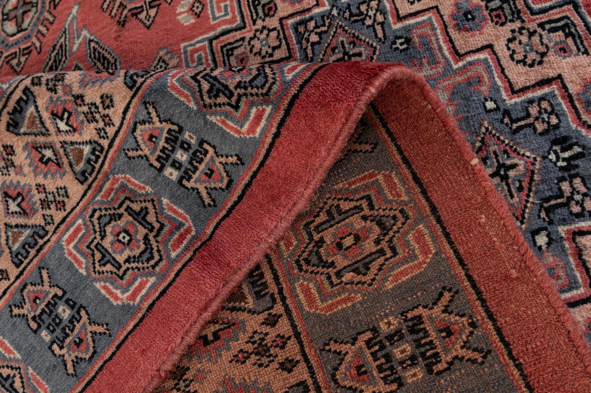 4' 3 x 5' 7 Hand Knotted Kazak Oriental Wool Rug