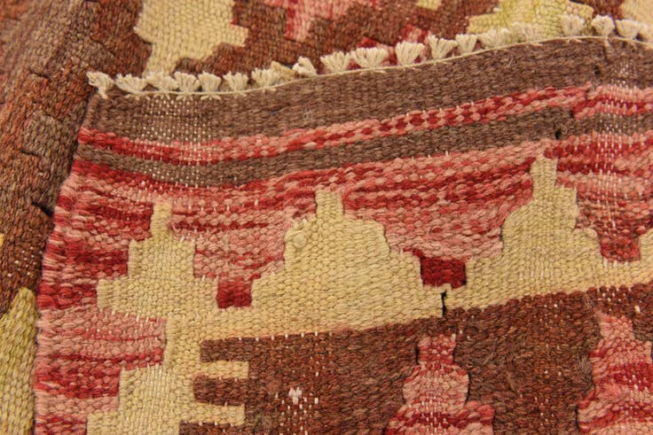 Detail image of 3' 4 x 6' 1 Hand Woven Kilim Maymana Wool Rug